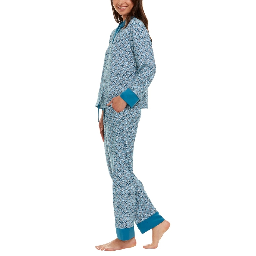 New Flora Nikrooz Ladies' Teal Pajama Set - Picture 3 of 12